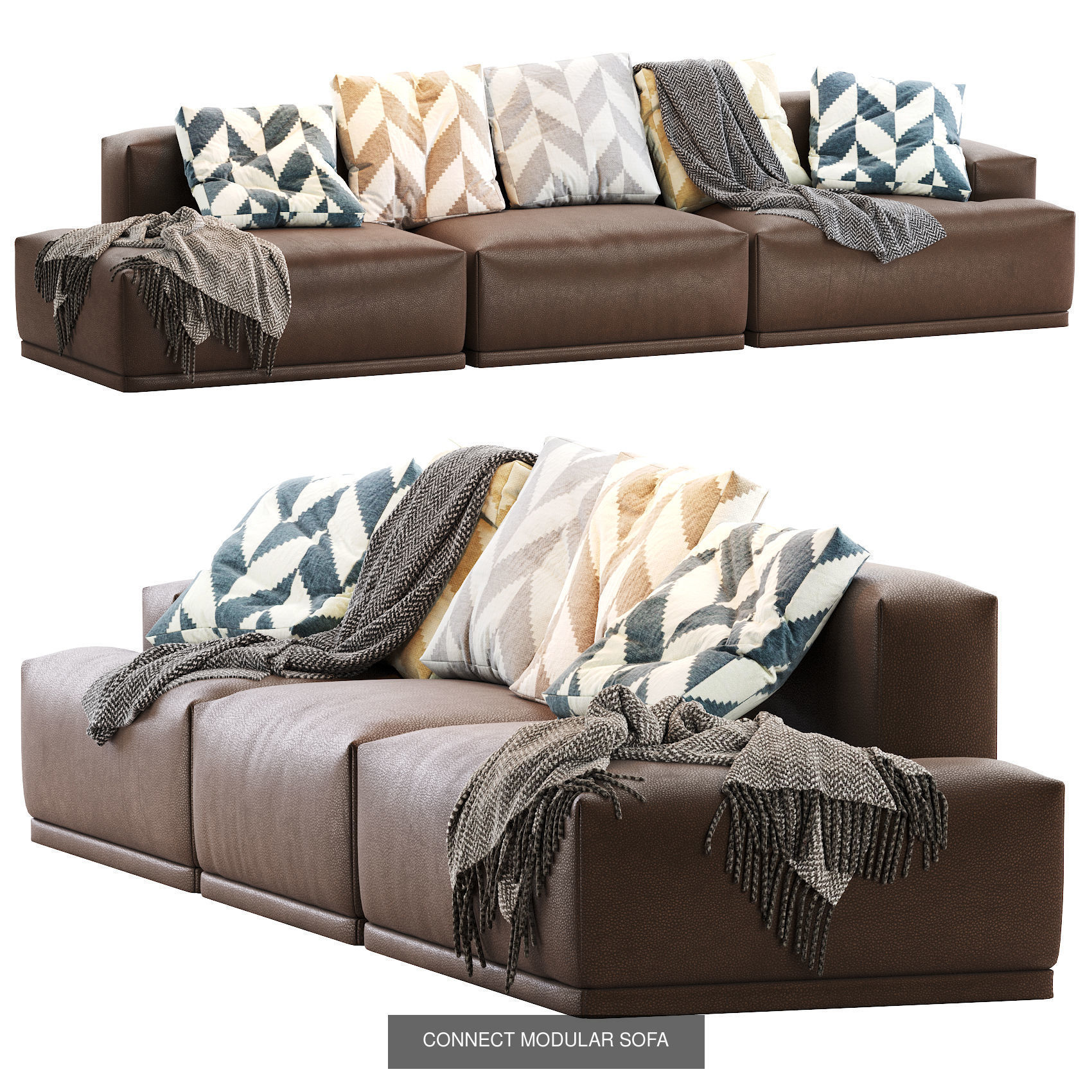 CONNECT MODULAR Sofas 3D Model Collection_13