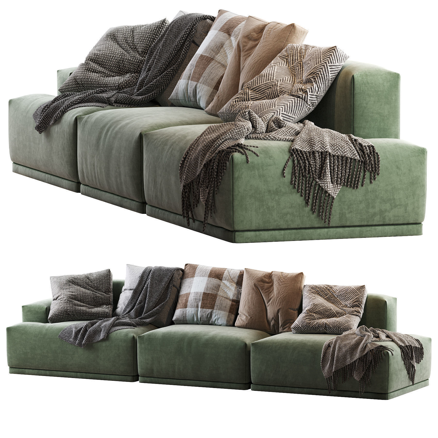 CONNECT MODULAR Sofas 3D Model Collection_43