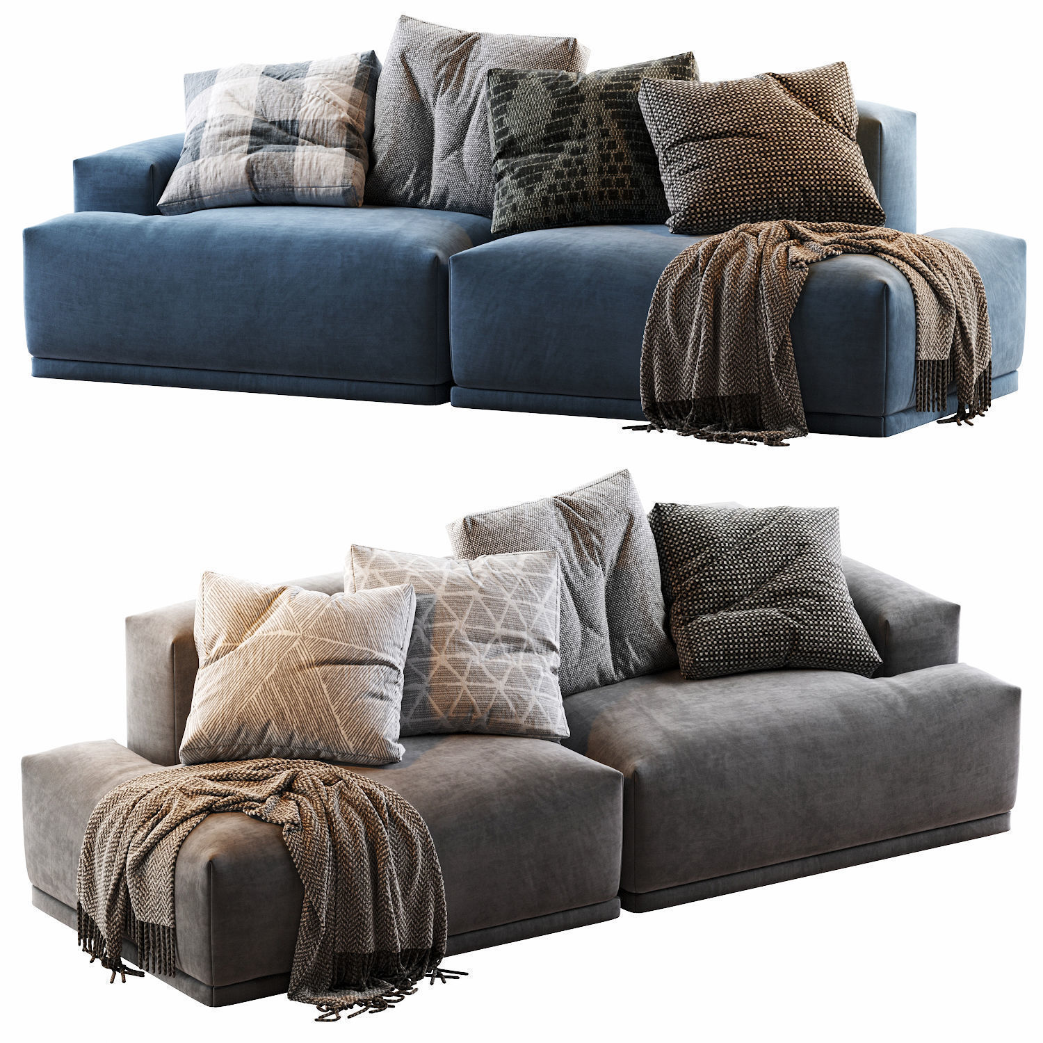 CONNECT MODULAR Sofas 3D Model Collection_28