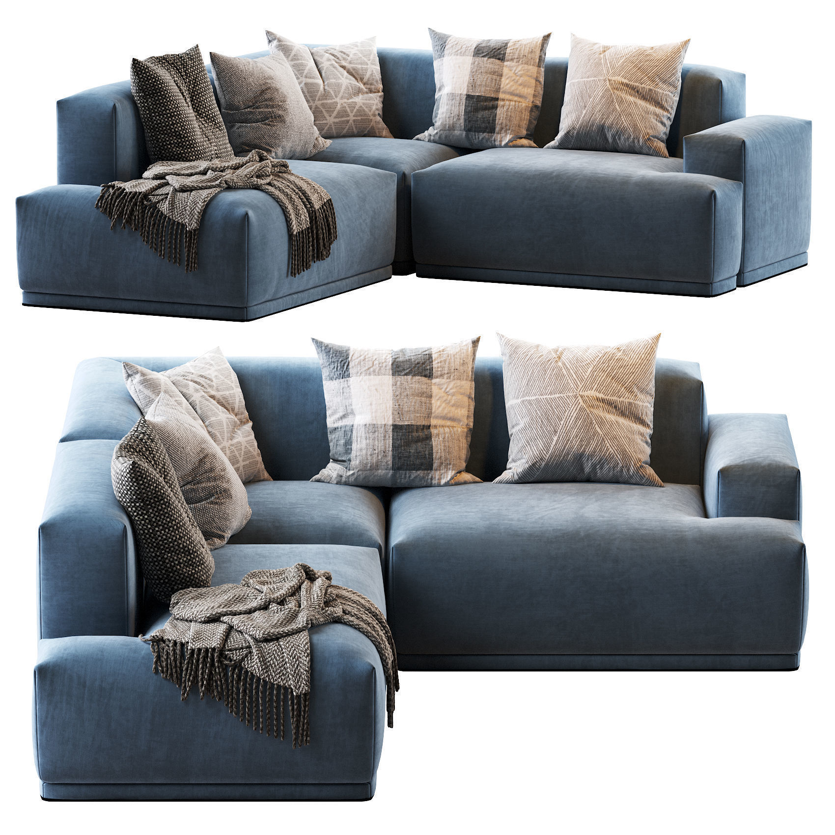 CONNECT MODULAR Sofas 3D Model Collection_25