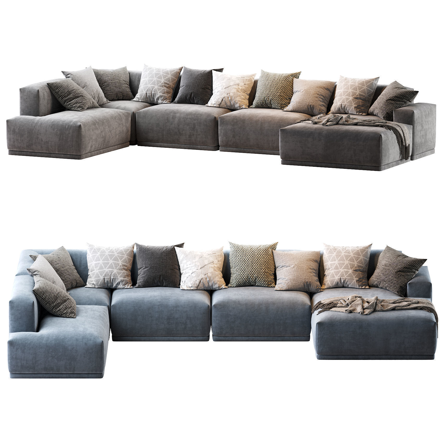 CONNECT MODULAR Sofas 3D Model Collection_16