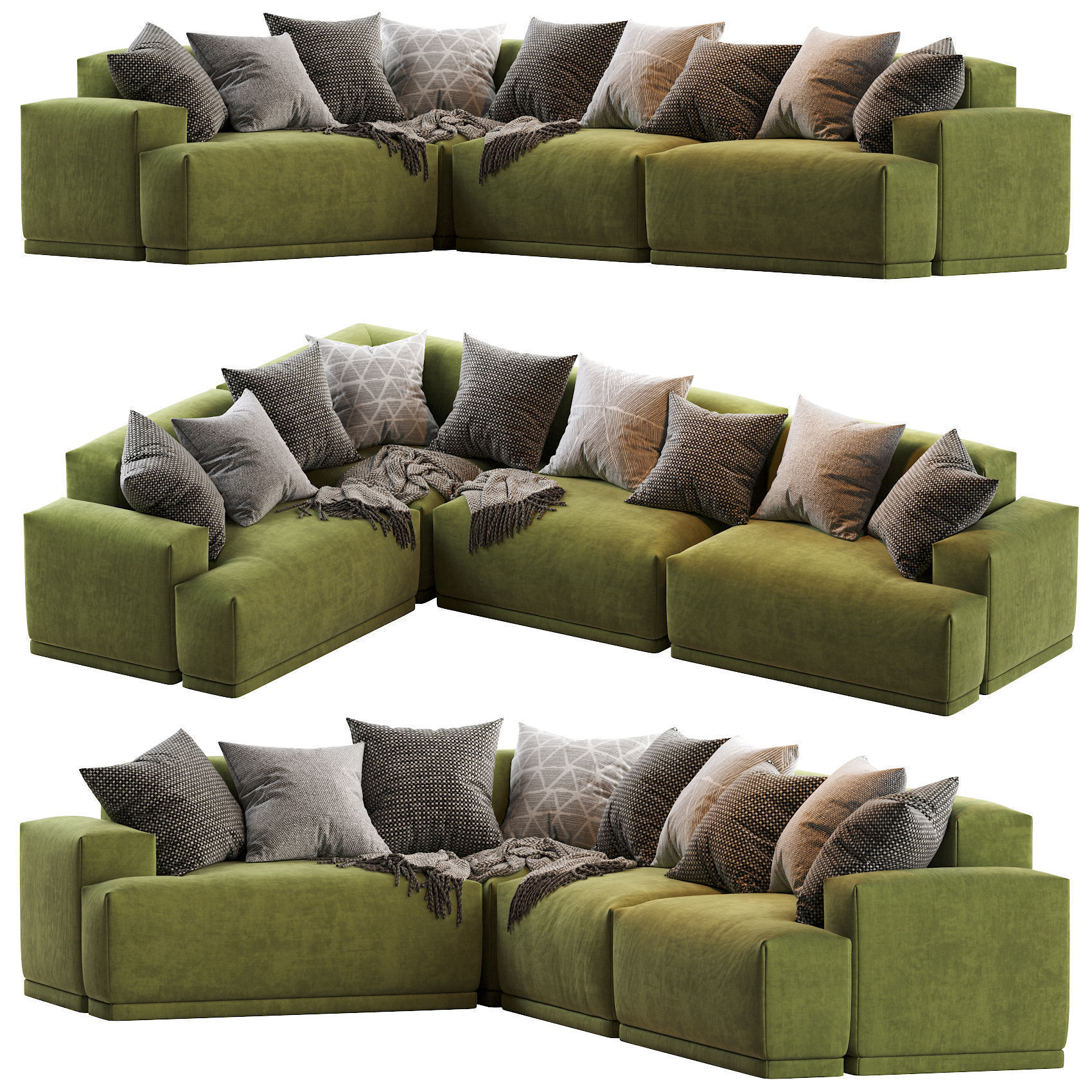 CONNECT MODULAR Sofas 3D Model Collection_31