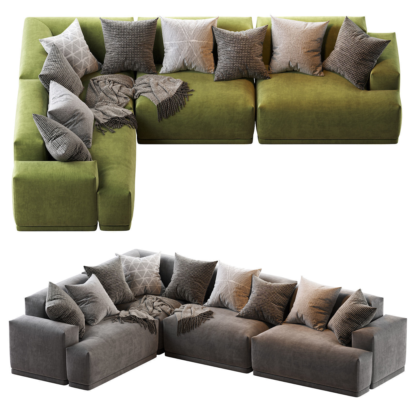 CONNECT MODULAR Sofas 3D Model Collection_37