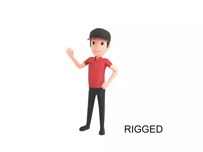 Character175 Rigged Fast Food Worker