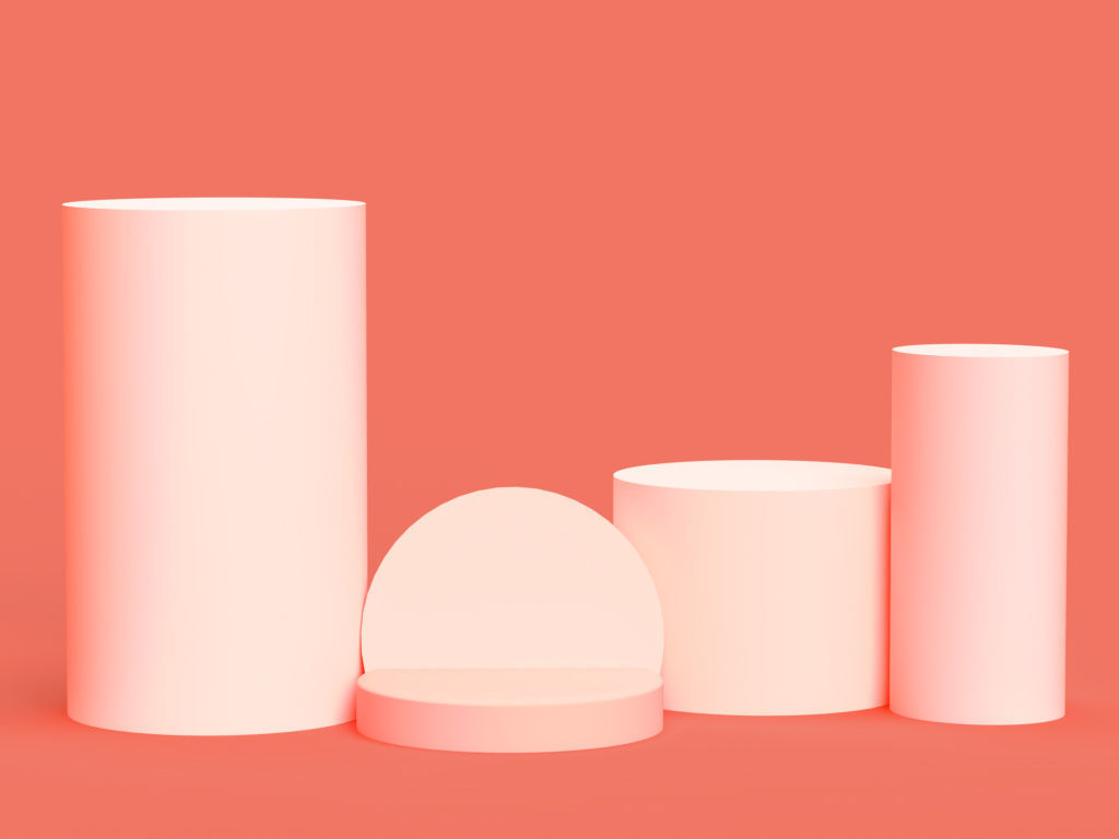 Cosmetic product presentation setup theme Low-poly 3D model_2