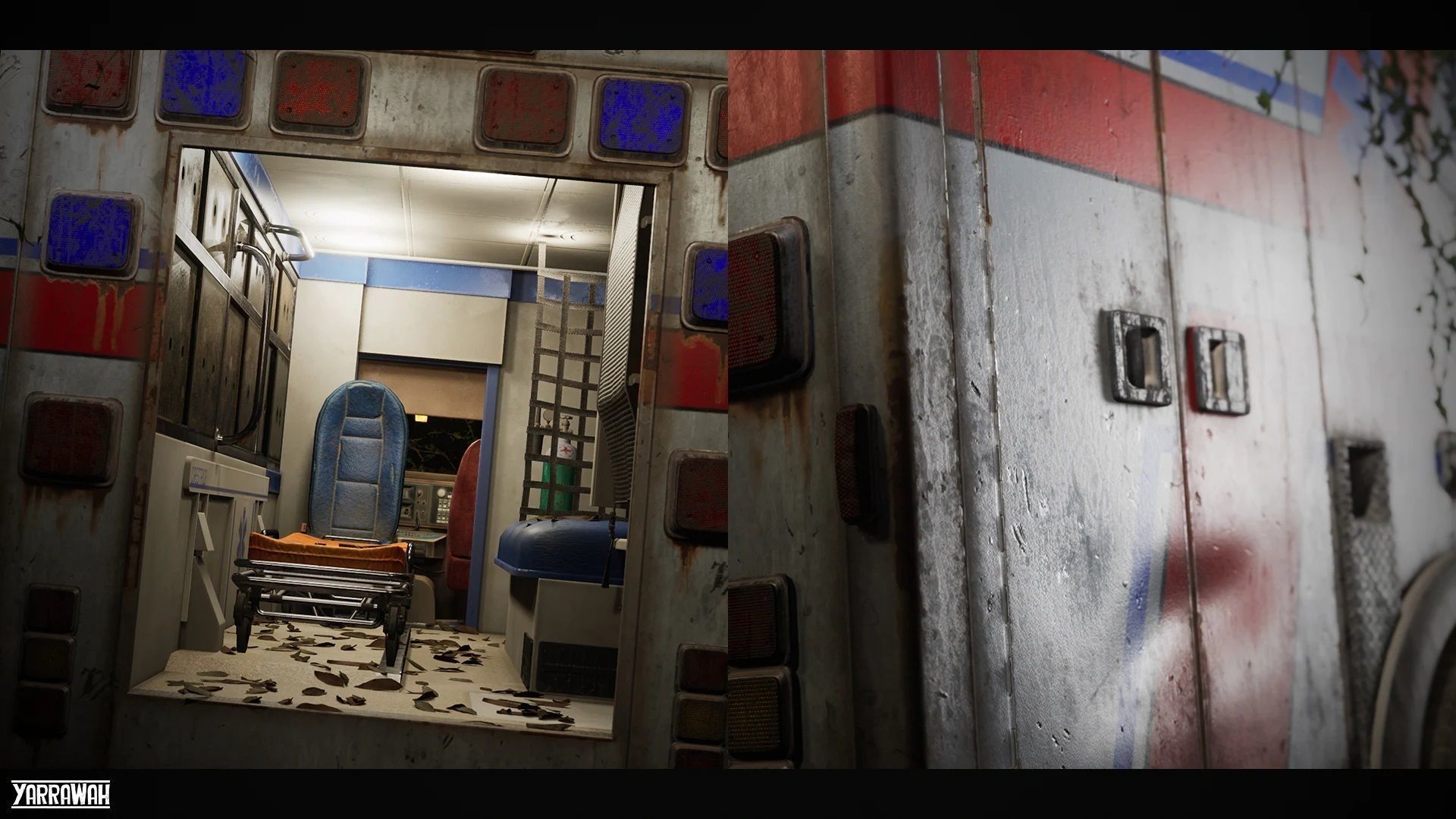 Ambulance - Interactable Vehicles UE4 UE5 Low-poly 3D model_11