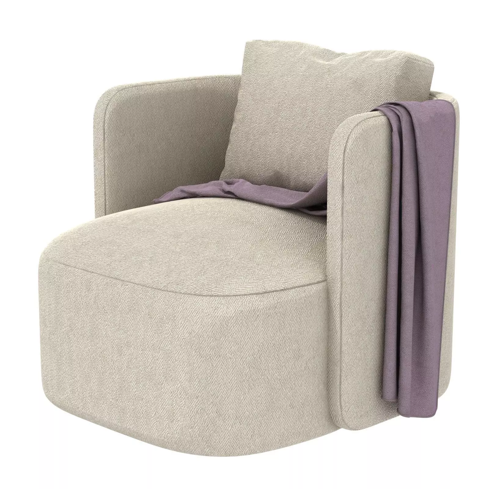 Hudson Swivel Club Verellen furniture 3D model