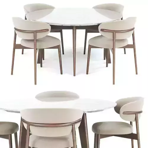 Oleandro chair with table