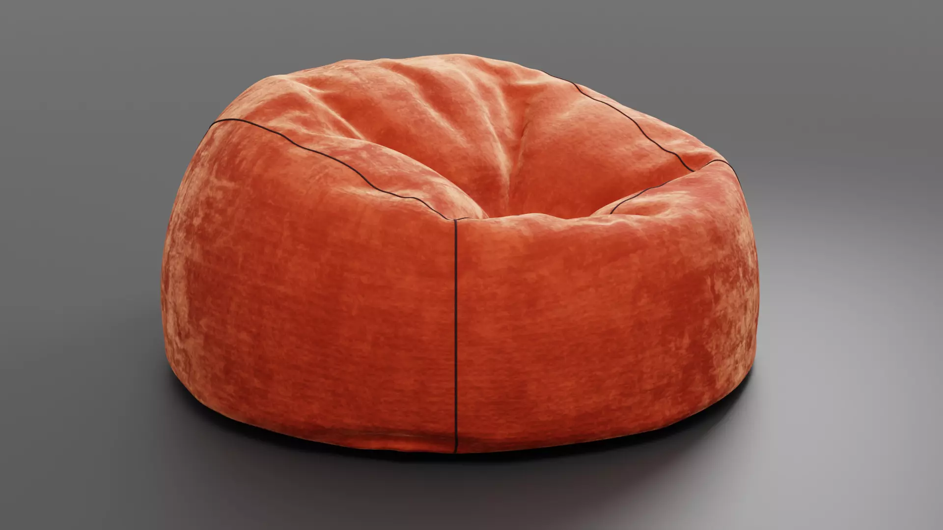 Bean Bag Low-poly 3D model