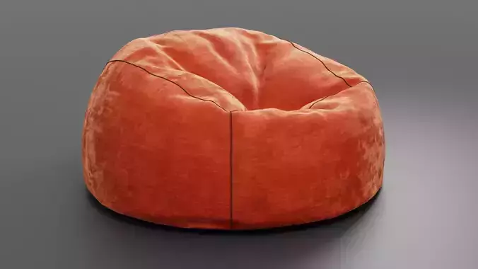 Bean Bag Low-poly 3D model