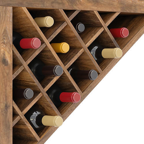 Wine Bar Set 01 3D model 6