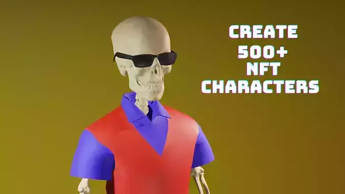 Skeleton - 3d NFT Characters II