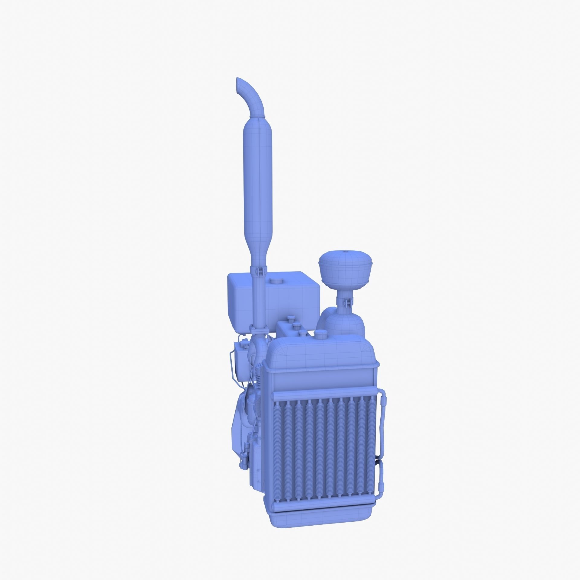 Tractor Engine Full 3D model_8