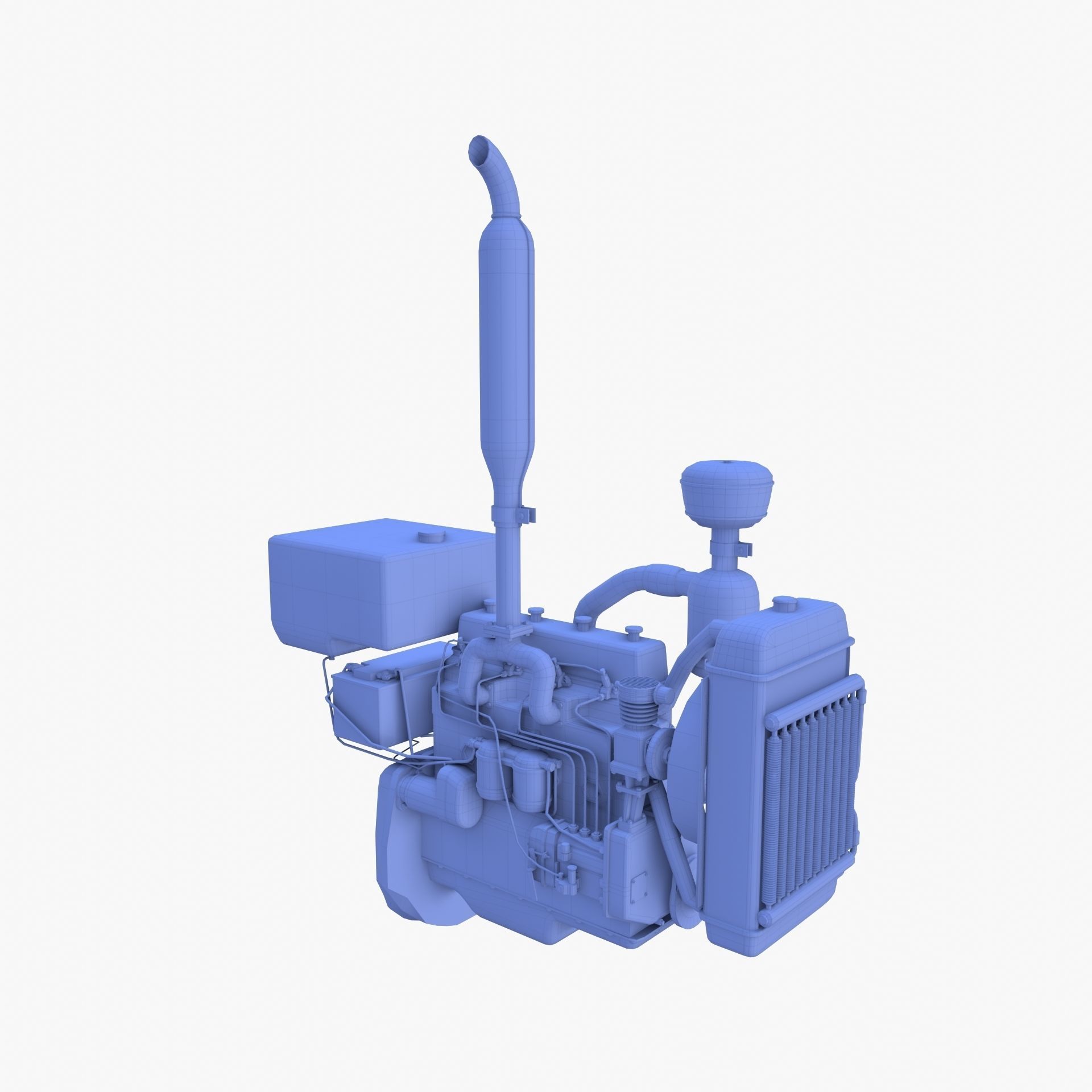 Tractor Engine Full 3D model_7