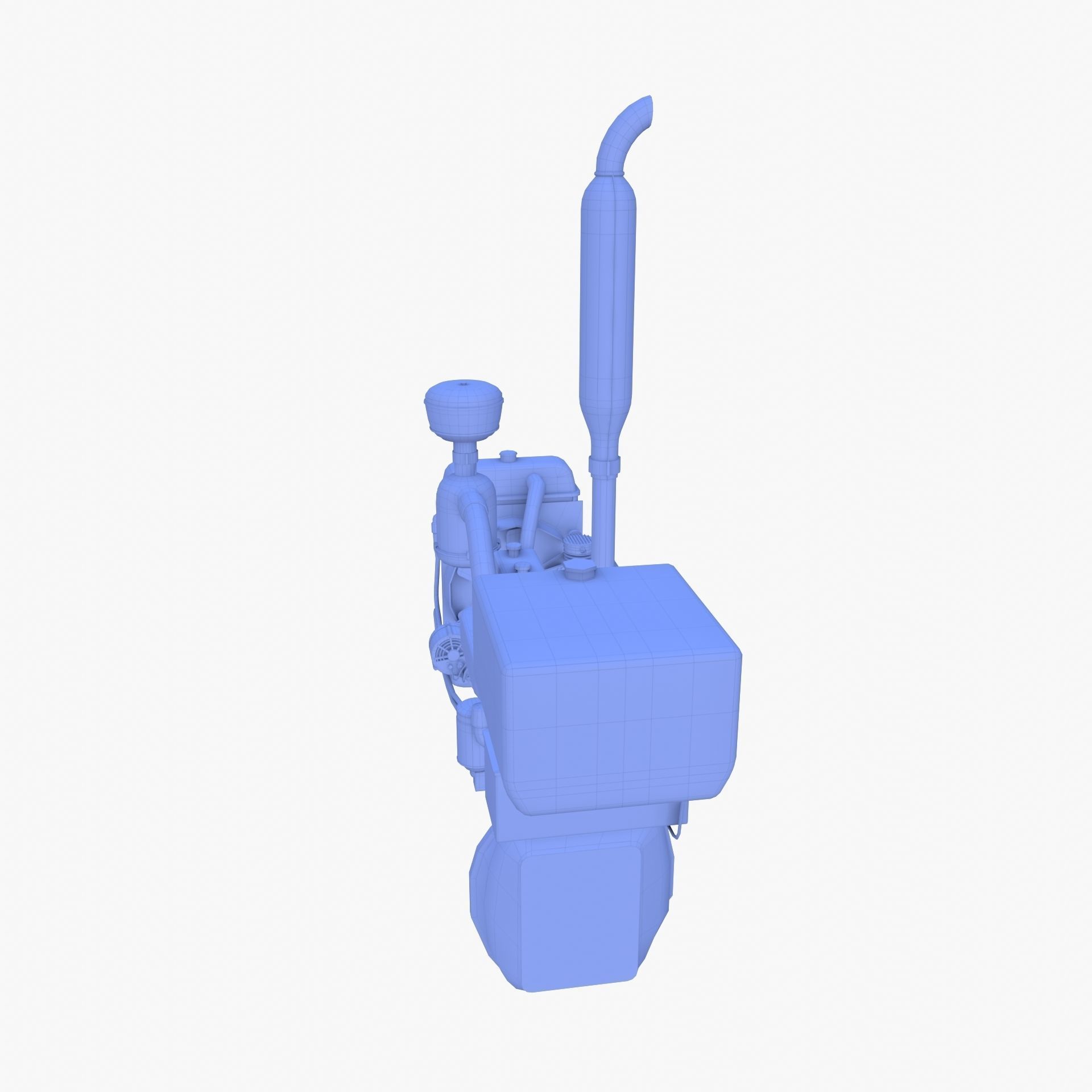 Tractor Engine Full 3D model_11