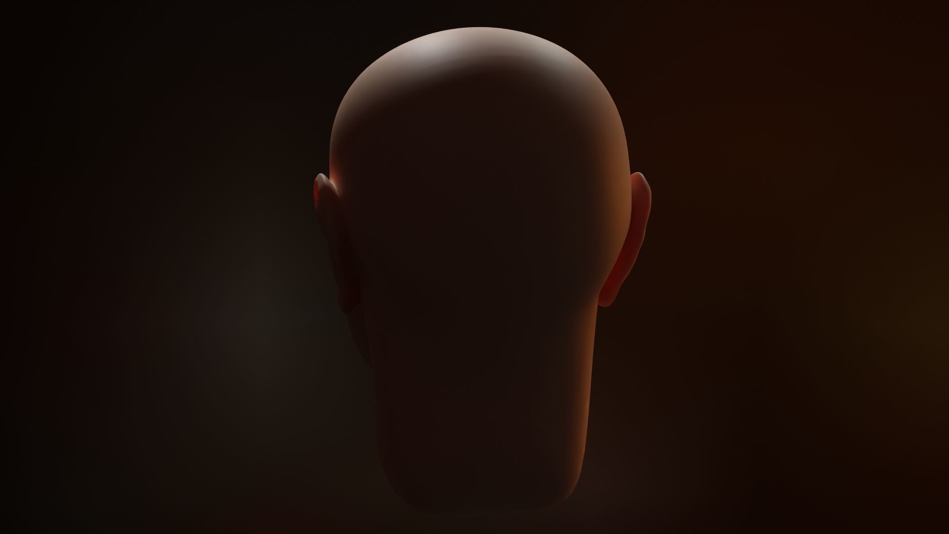 Face sculpt Low-poly 3D model_11