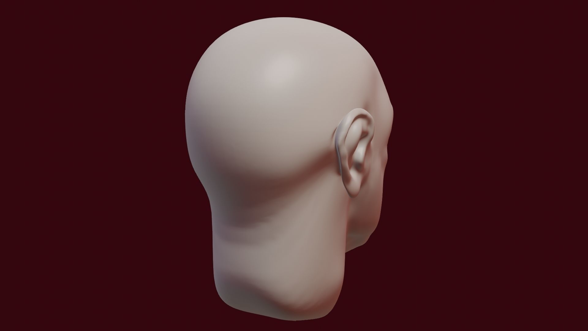 Face sculpt Low-poly 3D model_27