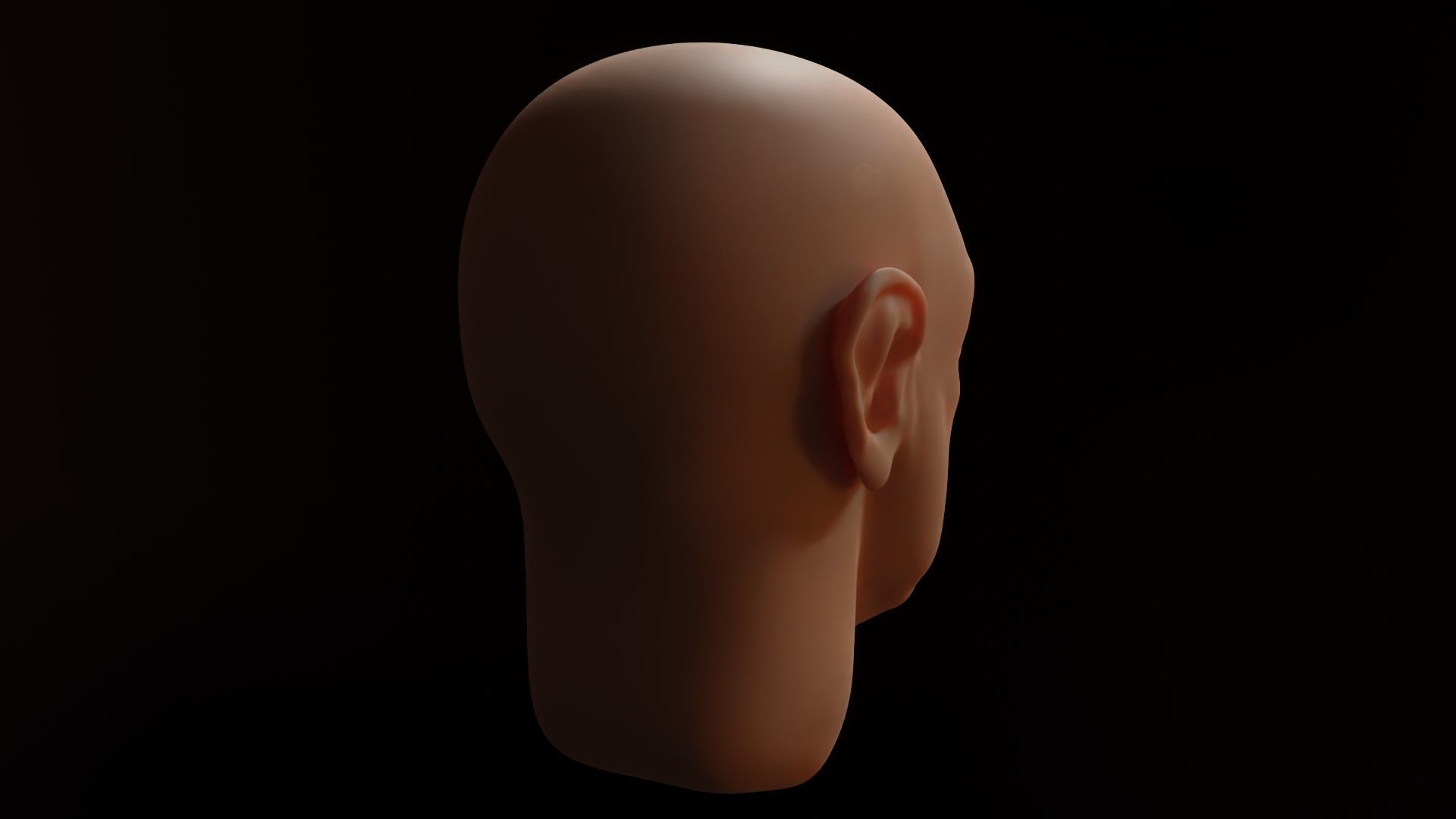 Face sculpt Low-poly 3D model_13