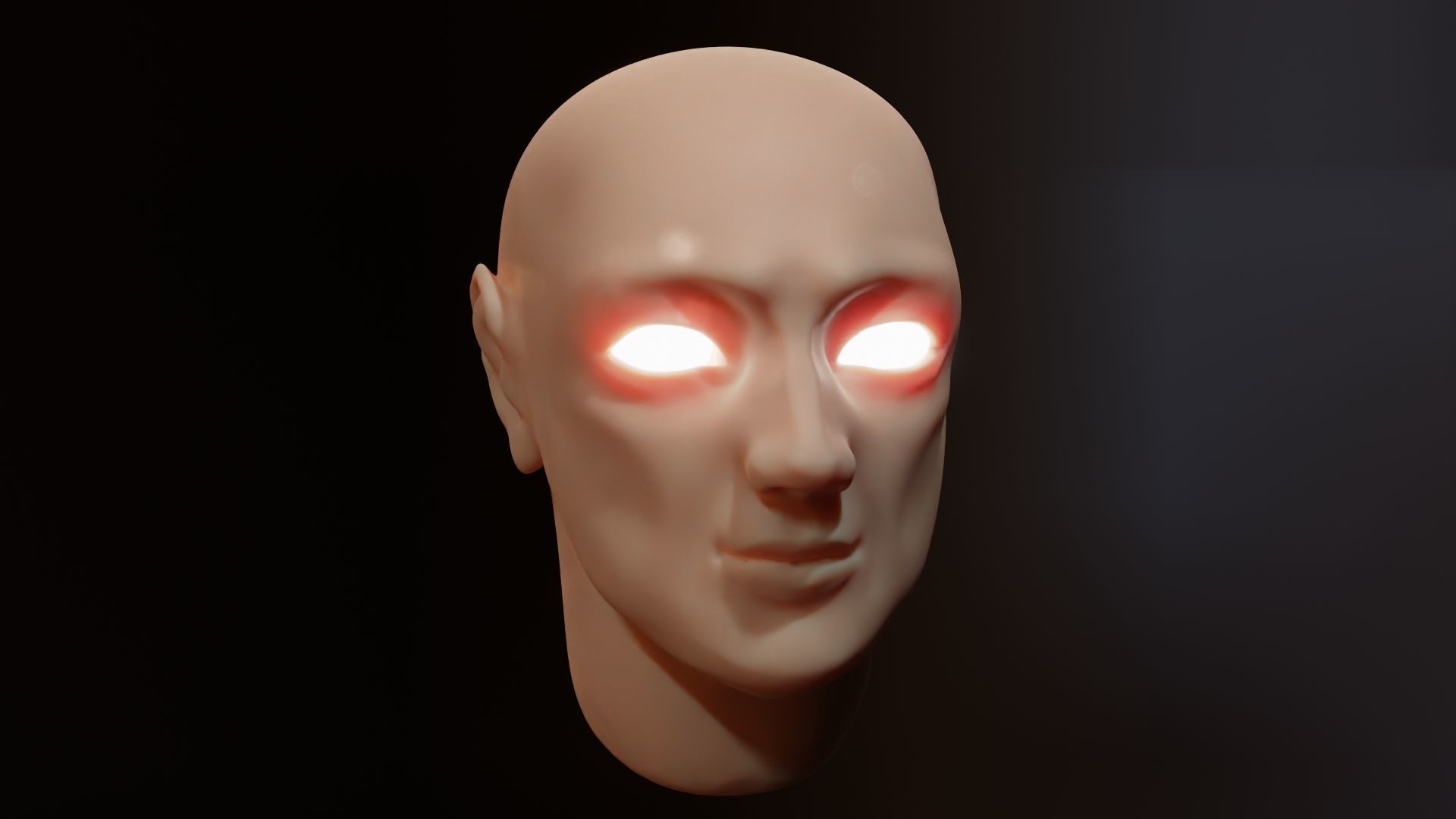 Face sculpt Low-poly 3D model_5