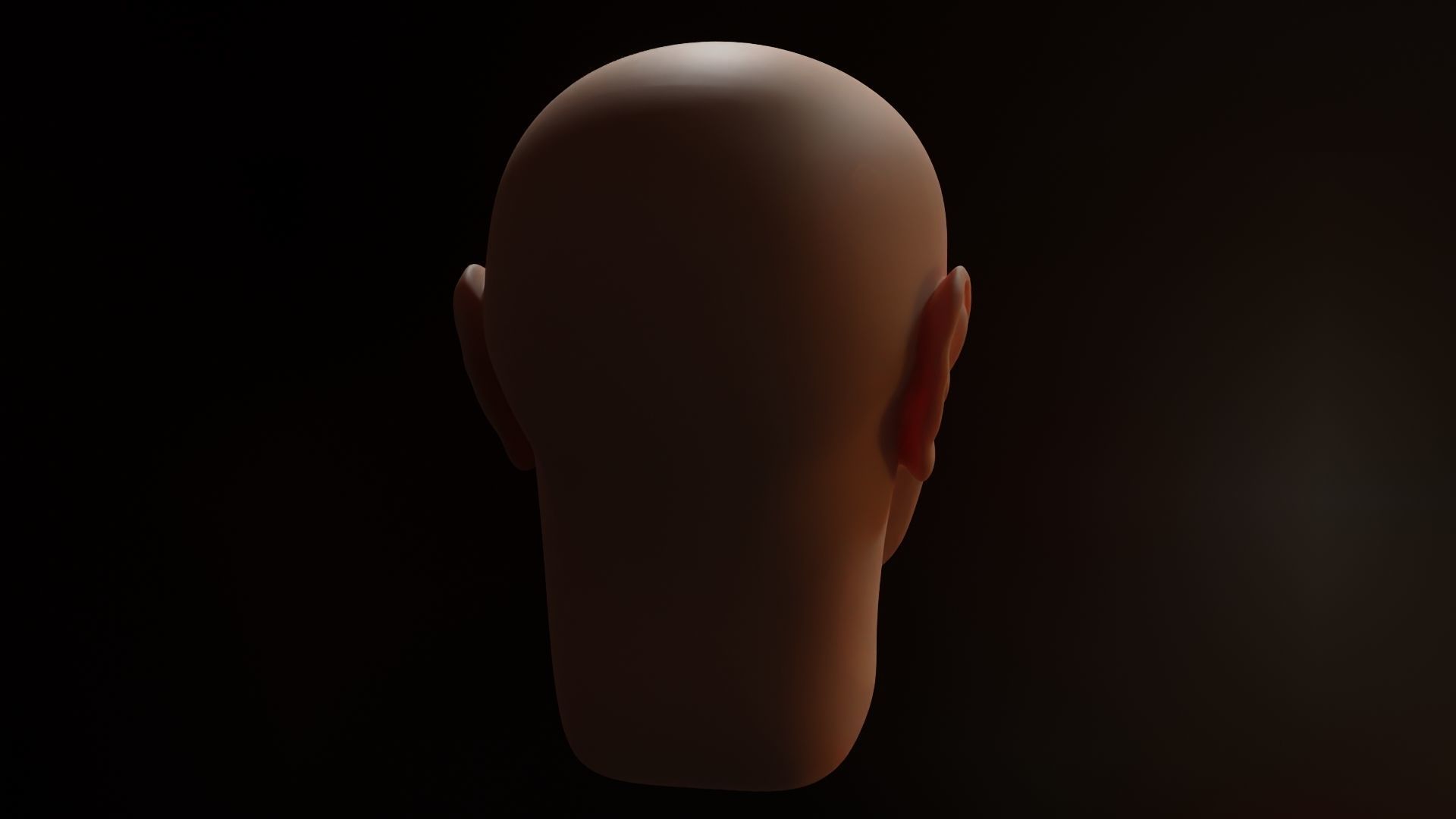 Face sculpt Low-poly 3D model_10
