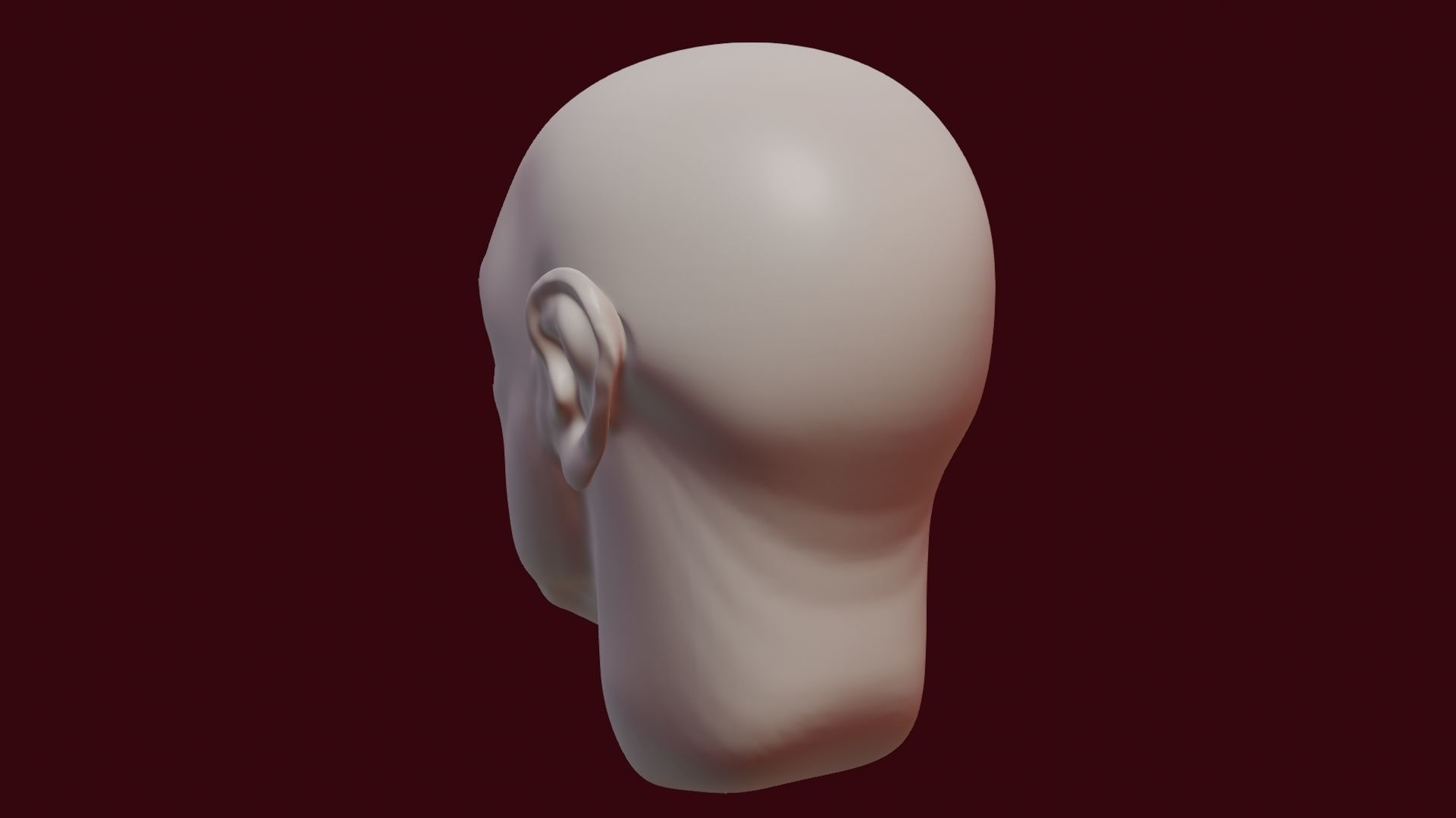 Face sculpt Low-poly 3D model_29
