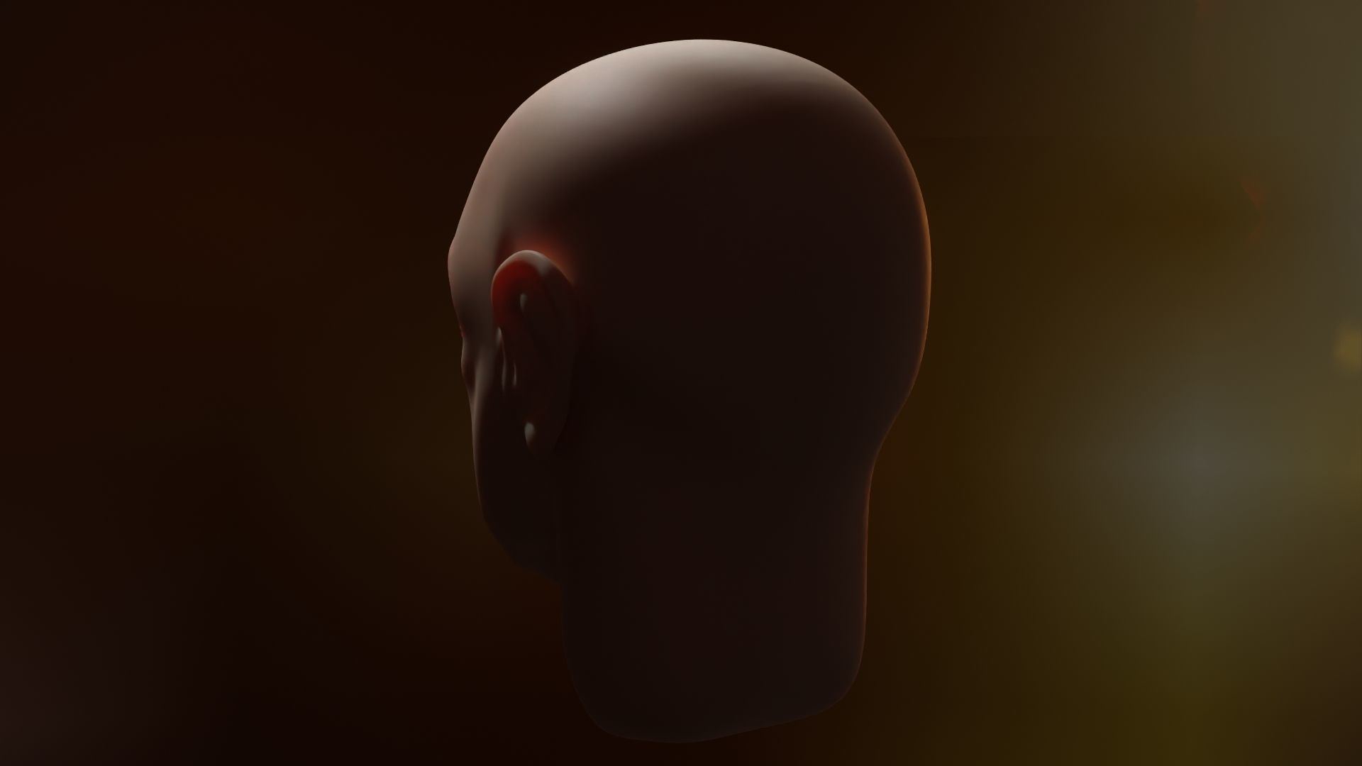 Face sculpt Low-poly 3D model_12