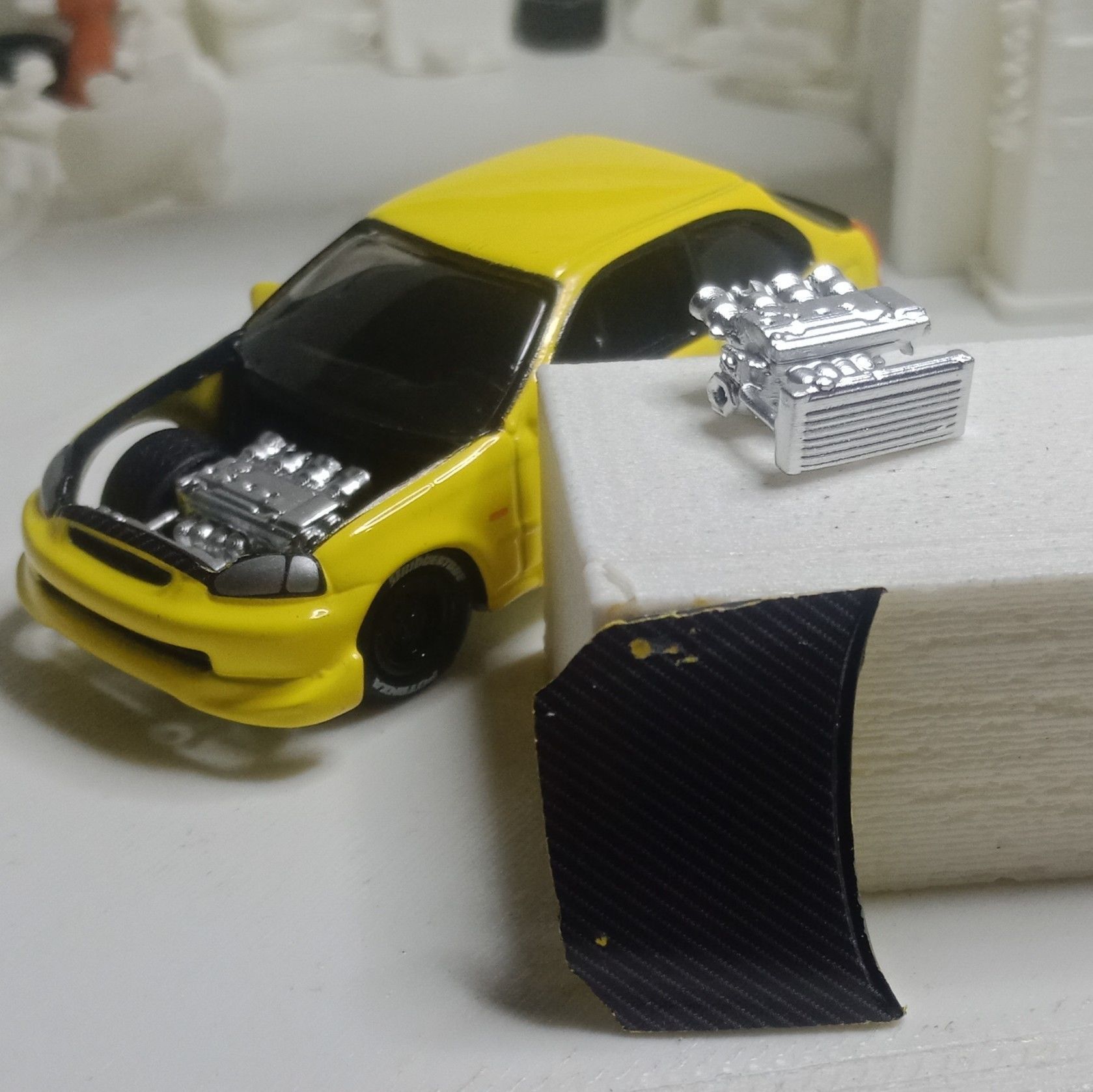 1 64 Scale Engine Diecast johnny lightning EK9 3D print model_1