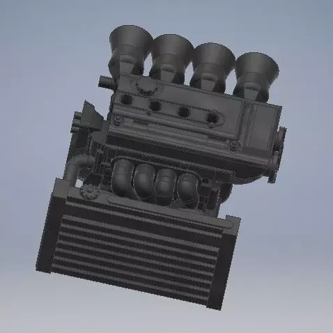 1 64 Scale Engine Diecast johnny lightning EK9 3D print model_0