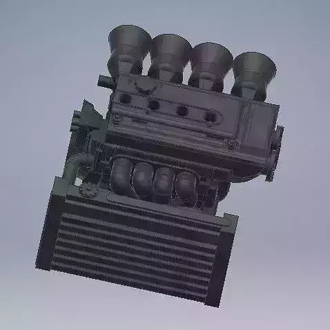 1 64 Scale Engine Diecast johnny lightning EK9 3D print model