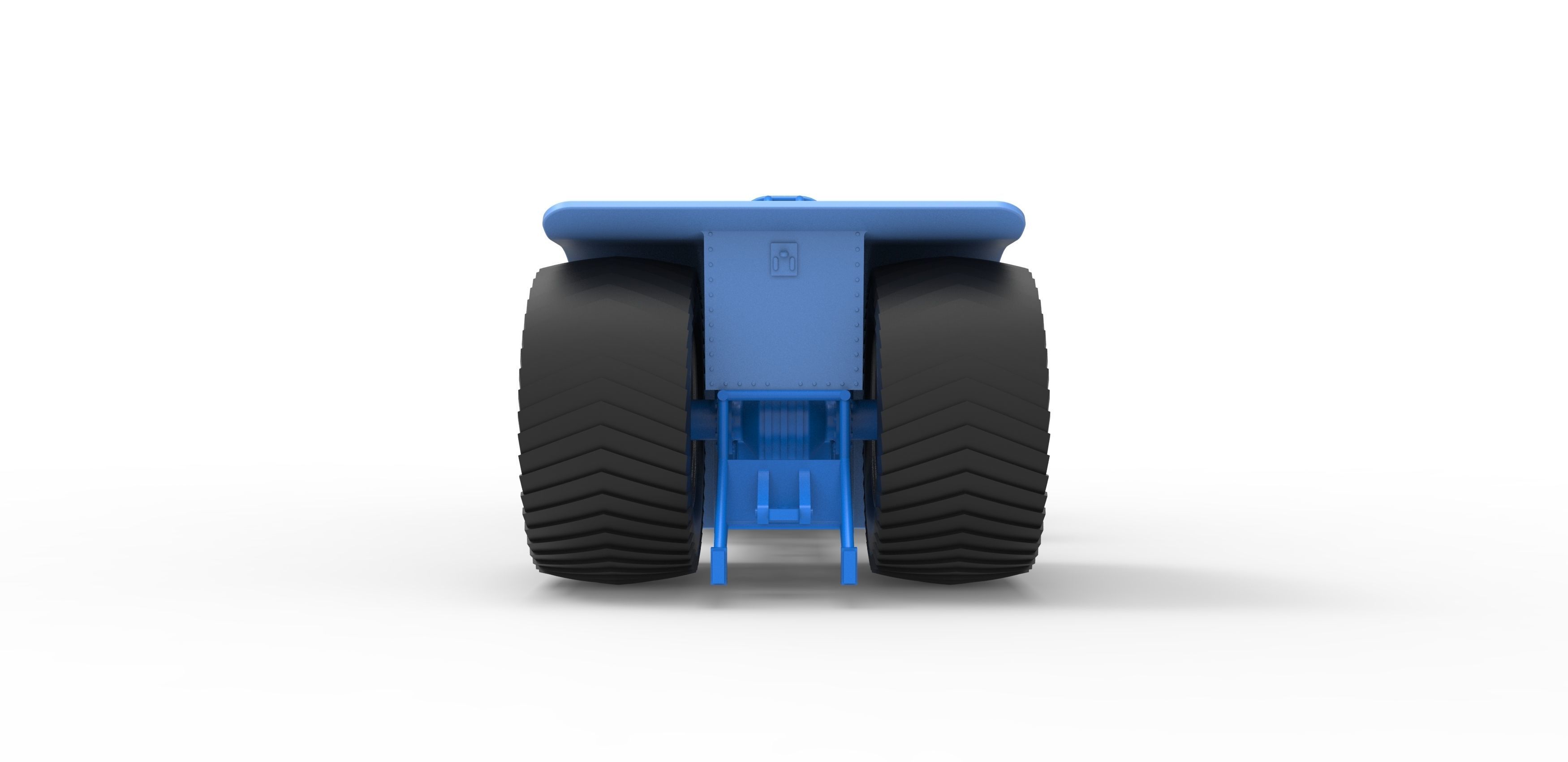 Pulling tractor with 4 jet engines Scale 1 to 25 3D print model_14