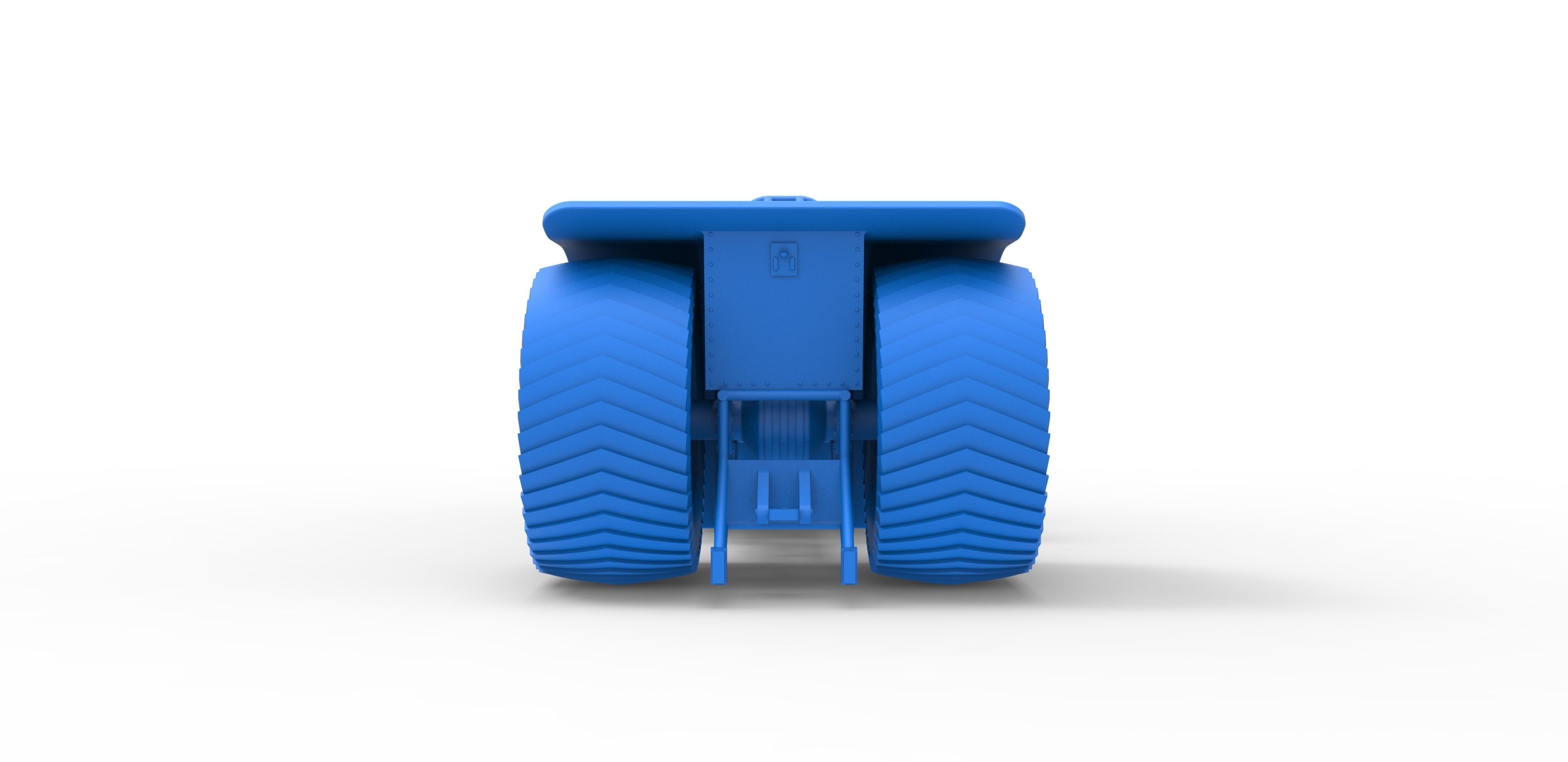 Pulling tractor with 4 jet engines Scale 1 to 25 3D print model_27