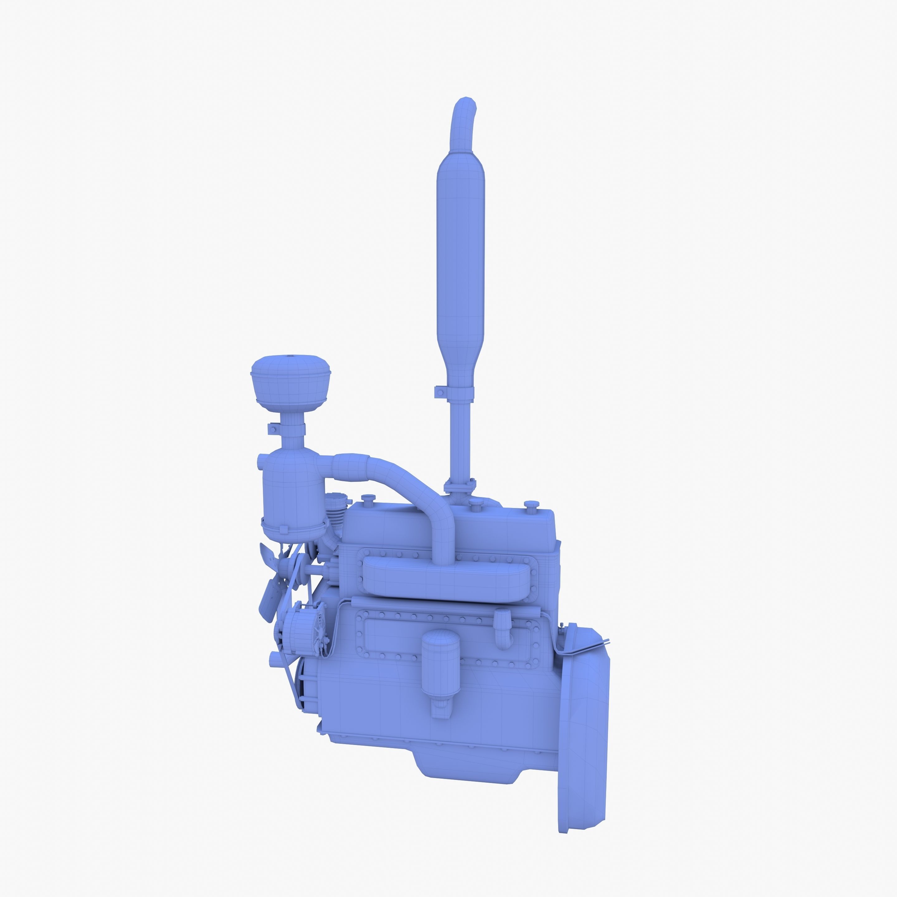 Tractor Engine 3D model_13