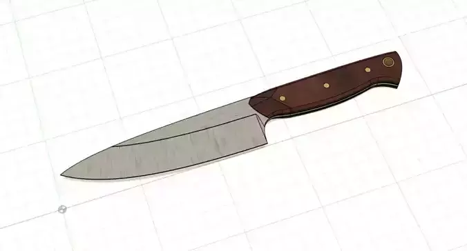 Kitchen knife model for knife makers