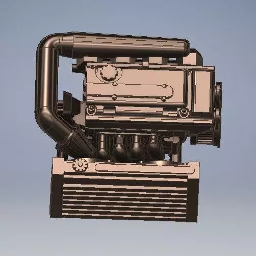 1 64 Scale B18 Engine Diecast Hot Wheels EF 3D print model