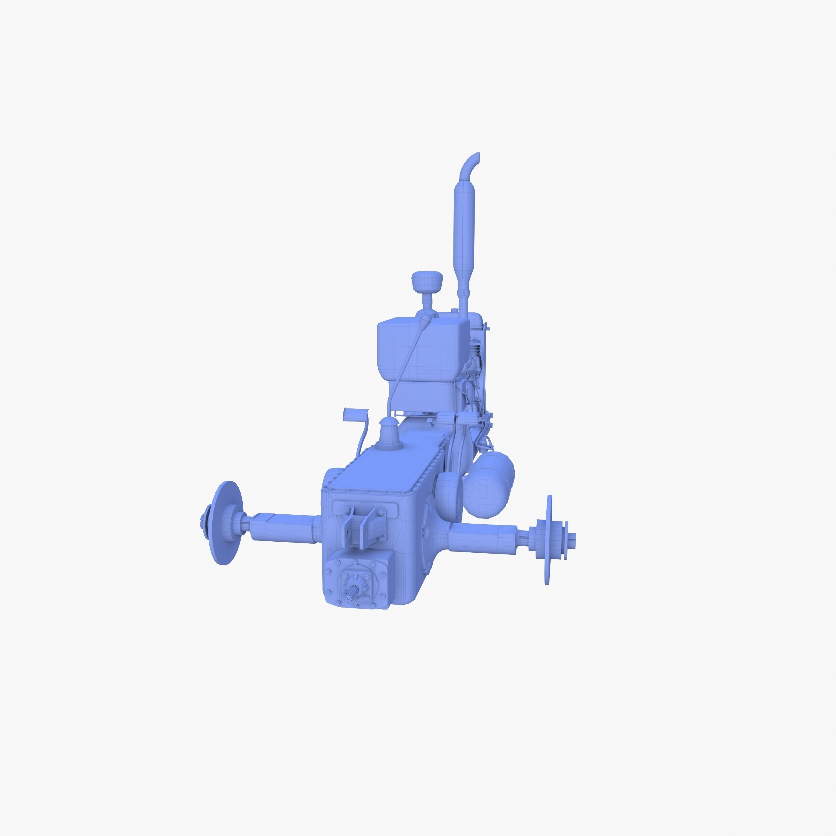 Tractor Drivetrain 3D model_12