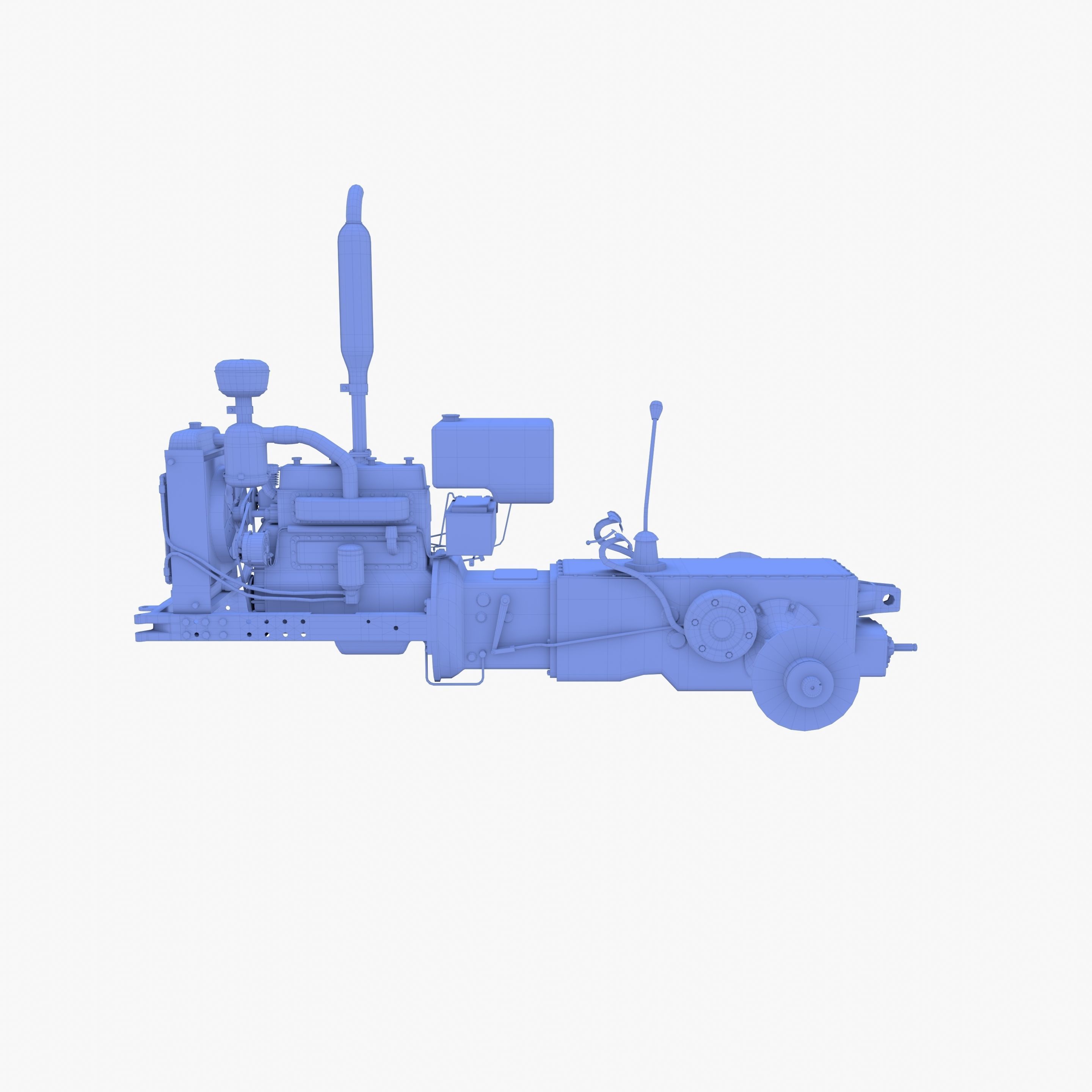 Tractor Drivetrain 3D model_11
