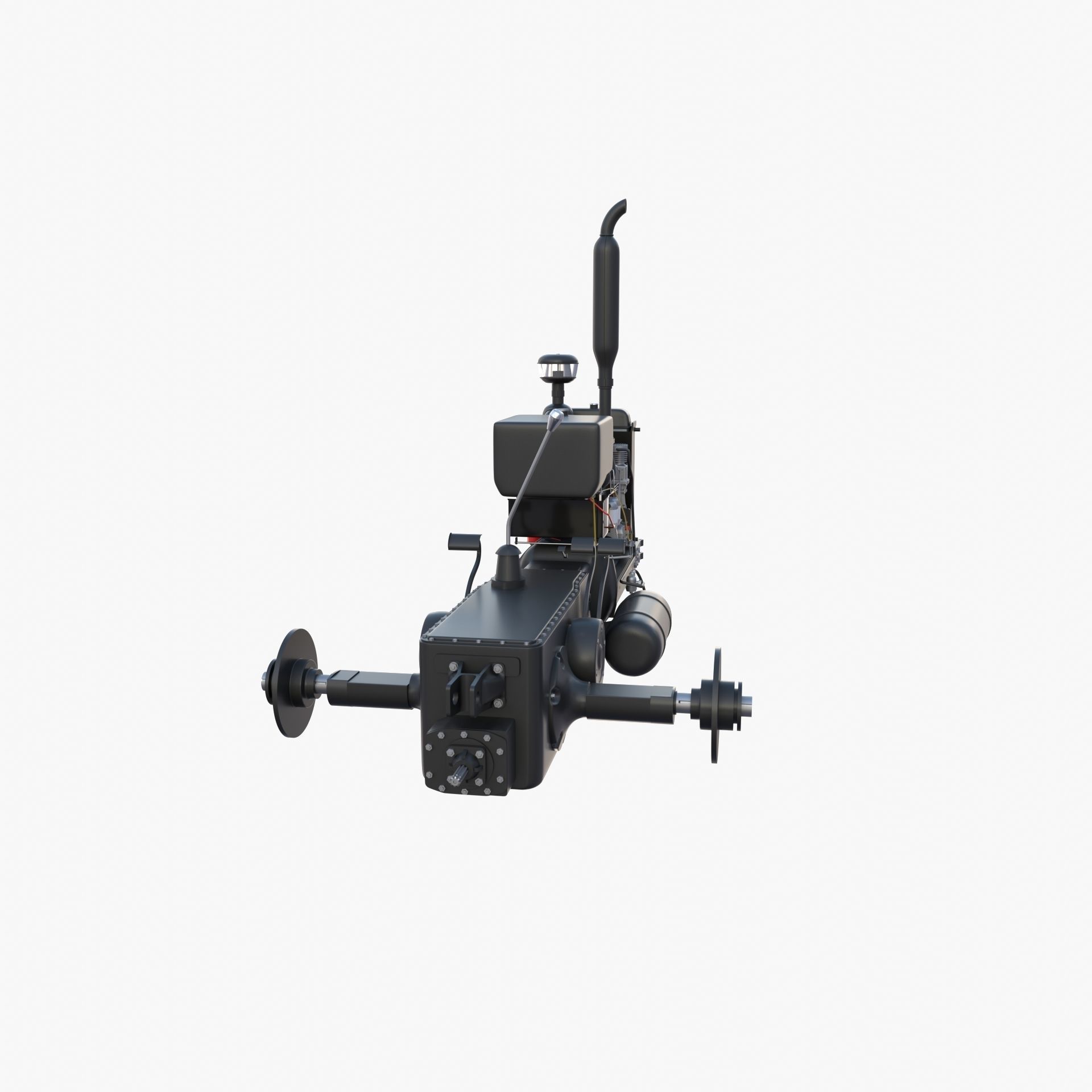 Tractor Drivetrain 3D model_5