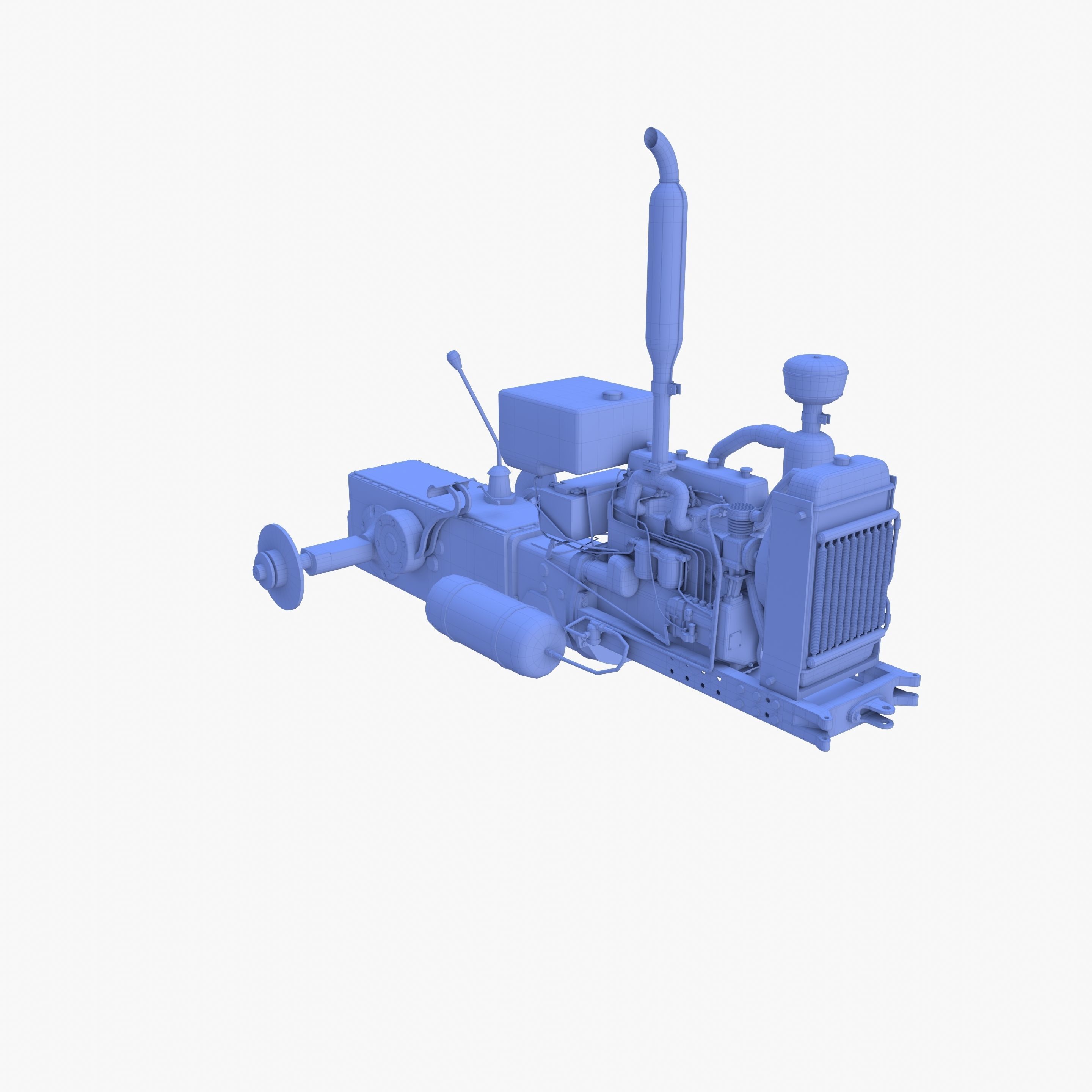 Tractor Drivetrain 3D model_13