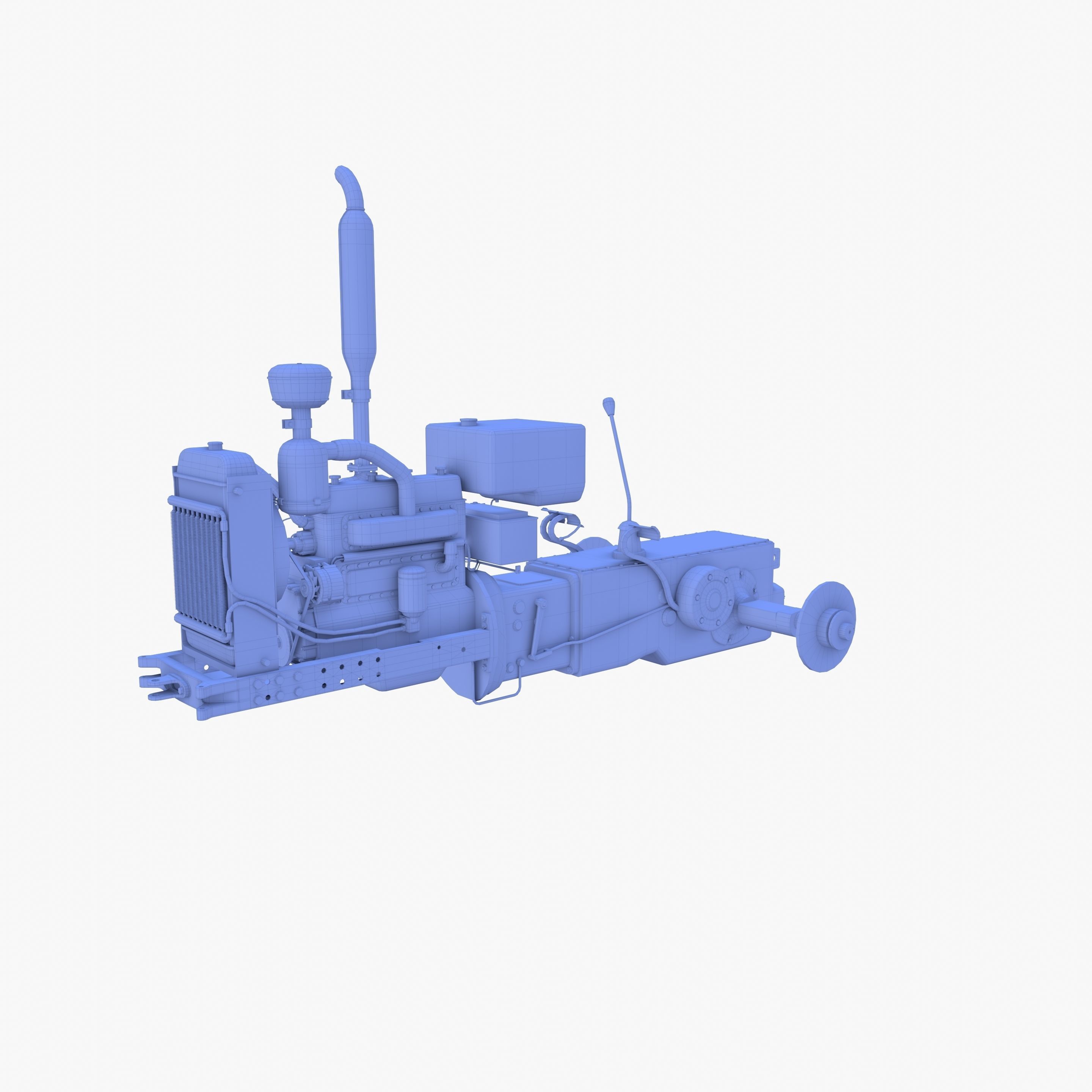 Tractor Drivetrain 3D model_10