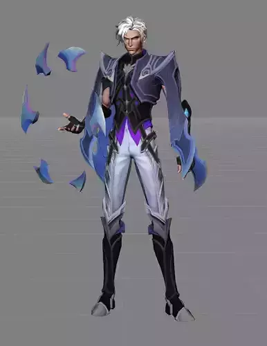 Aamon 3d character in outfit 3D model