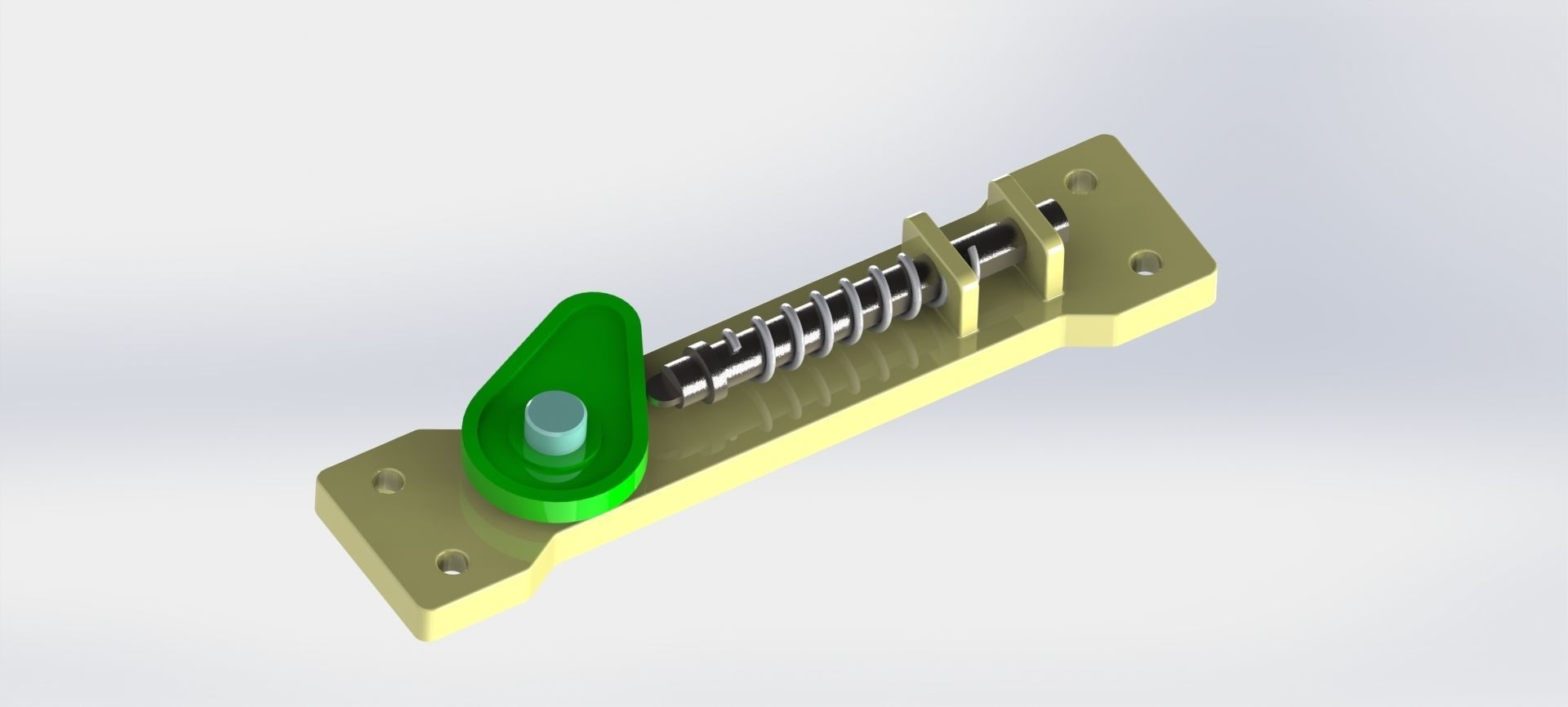 Cam and Spring  3D model_2
