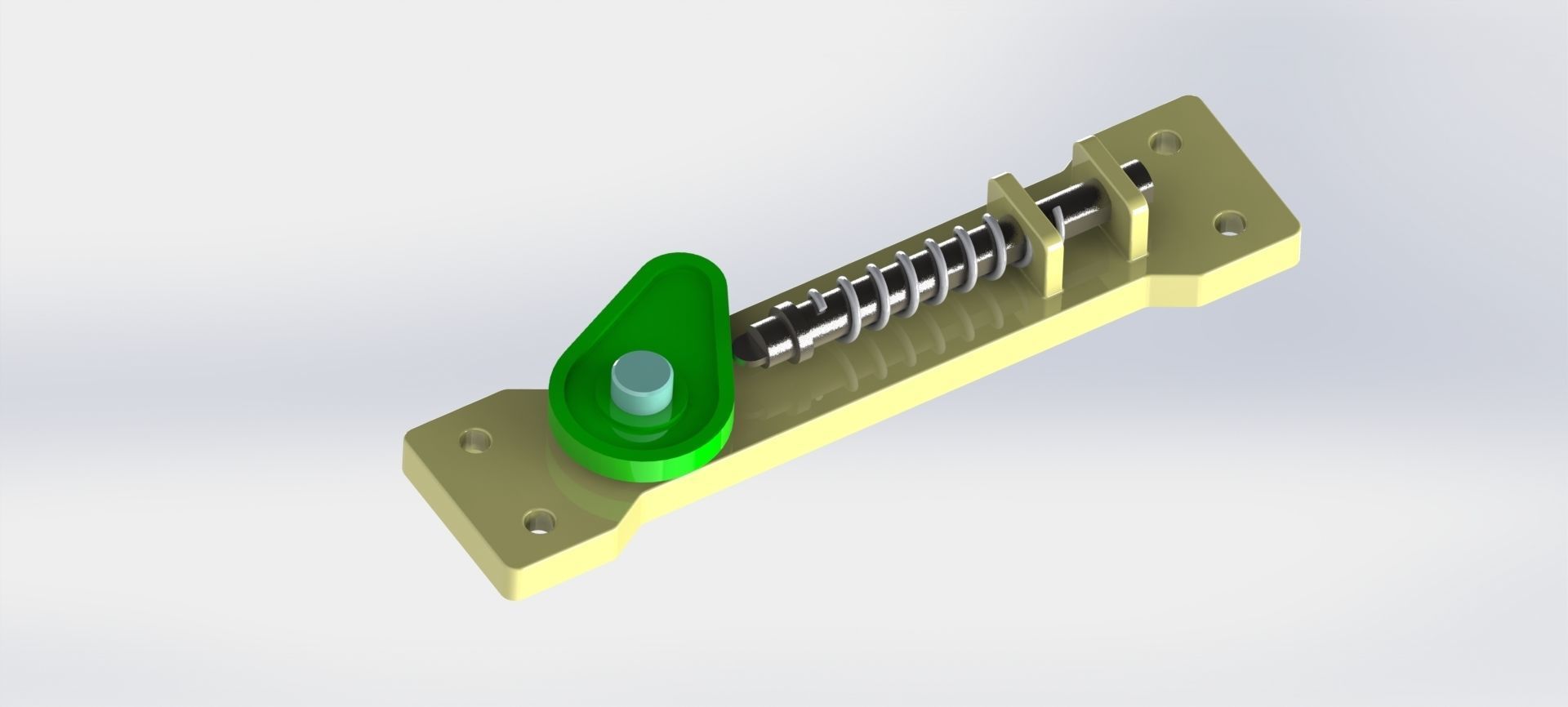 Cam and Spring  3D model_1
