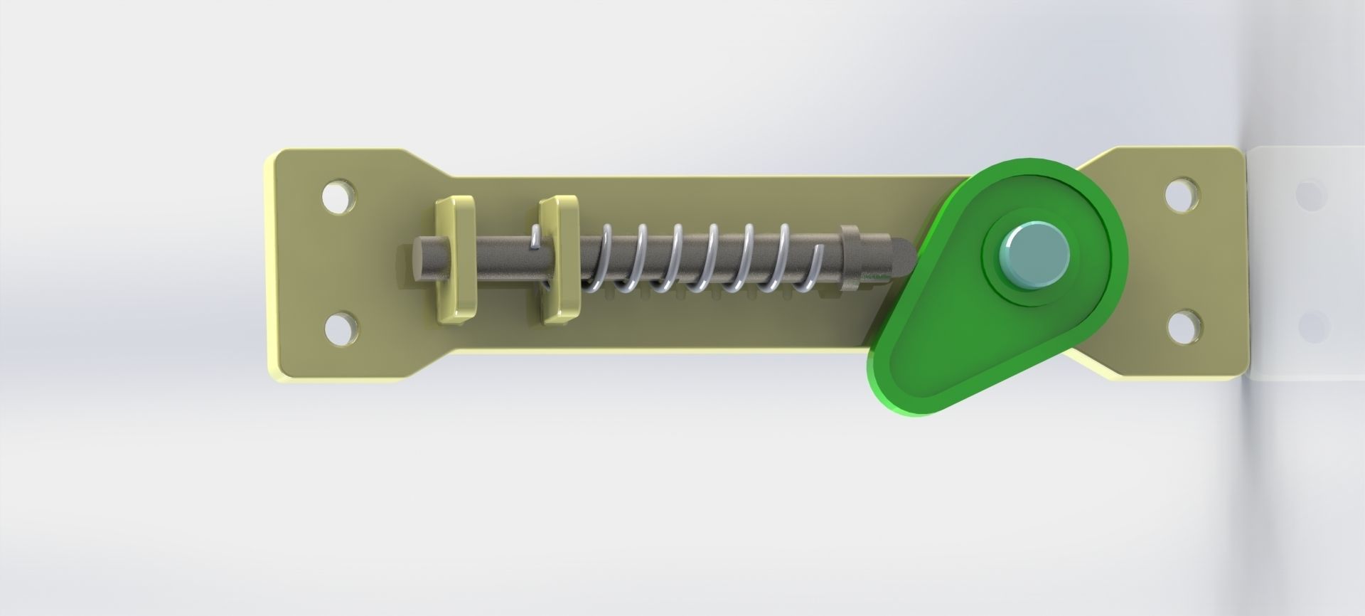 Cam and Spring  3D model_3