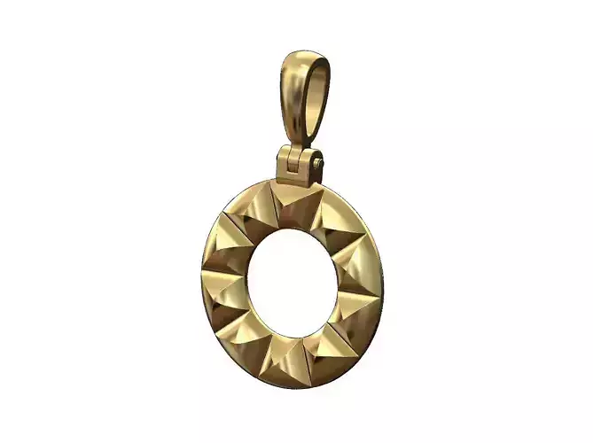 Halo stud pendant with bail