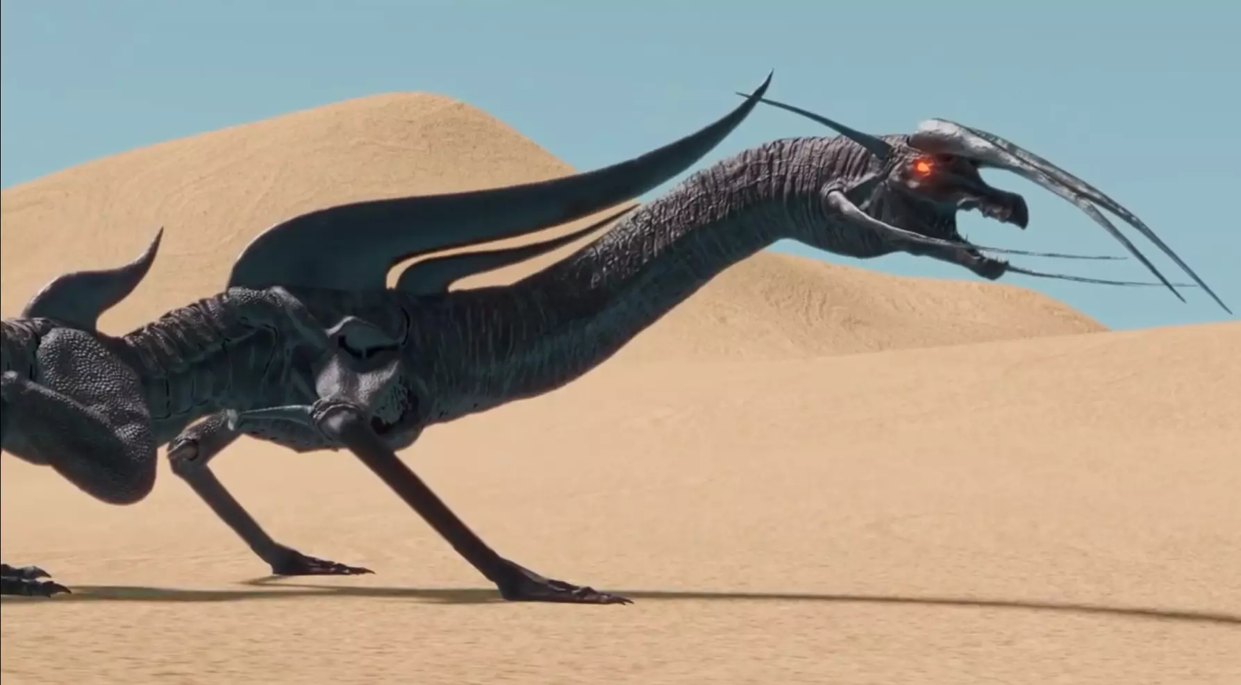 -Deathwyrm- creature 3D model Low-poly 3D model