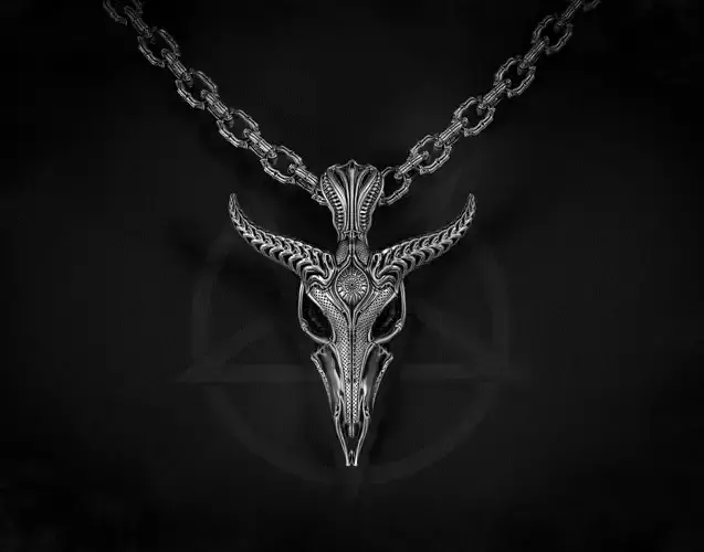 Baphomet Sulfur pendant 3D print model