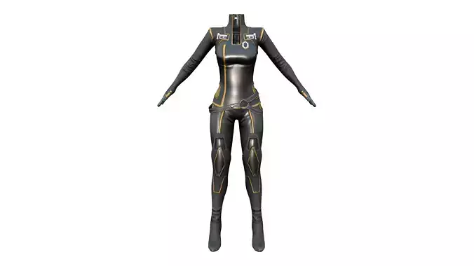 Space Security Shiny Full Body Suit