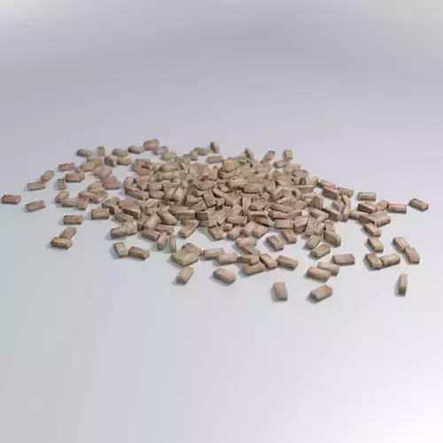 Brick Pile Low Poly game asset with 4 K PBR Textures