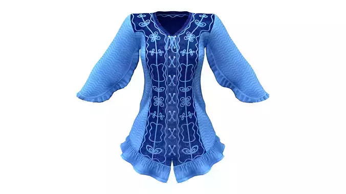 Historic Traditional Lace Up Pirate Tunic Top