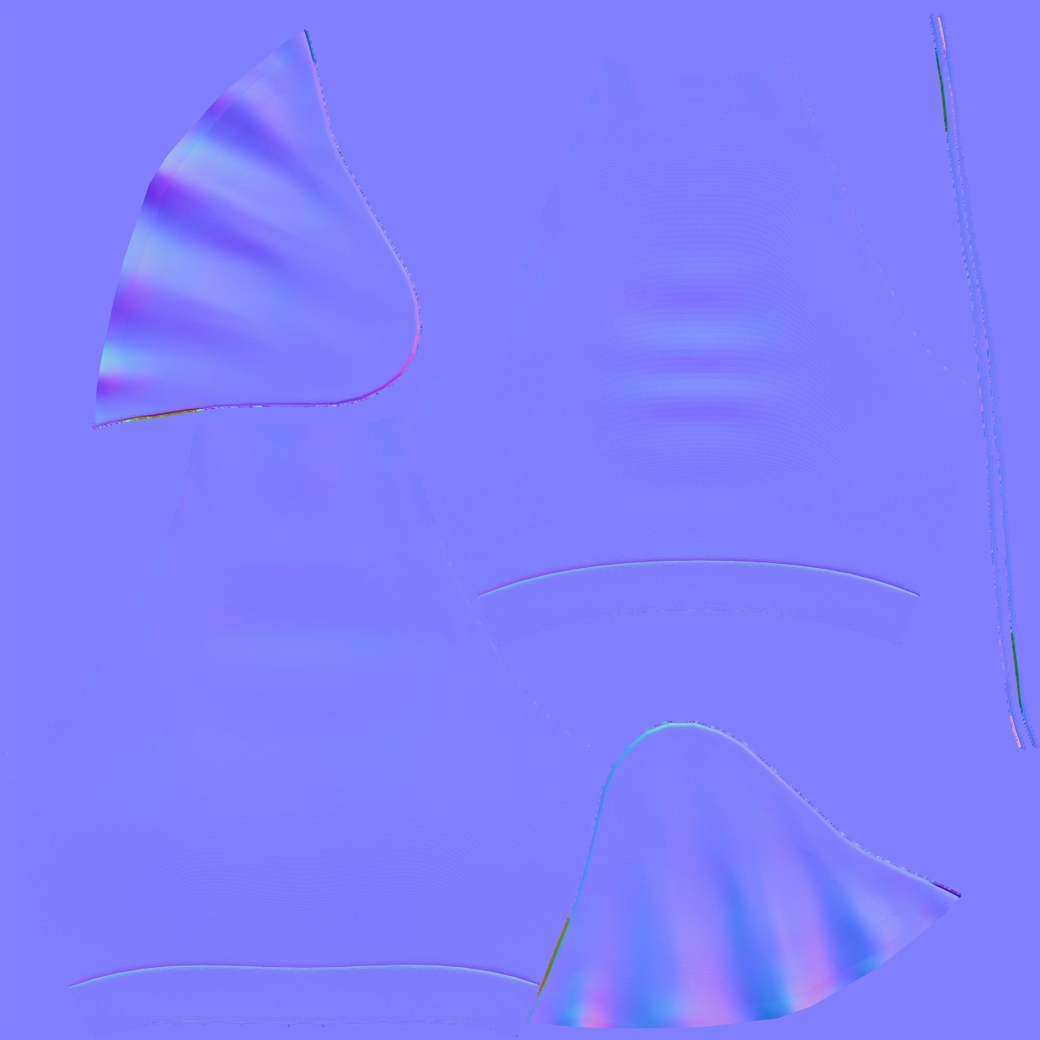 Womens Elegant Skirt Outfit Low-poly 3D model_16